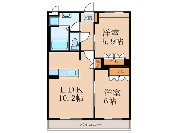 ペニーレインの物件間取画像